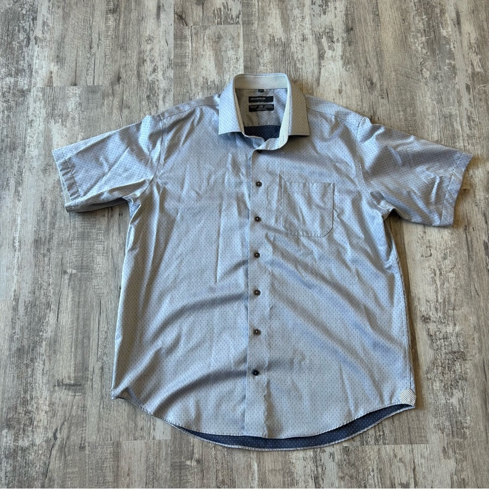 Leo Chevalier Men’s short sleeve dress shirt XL